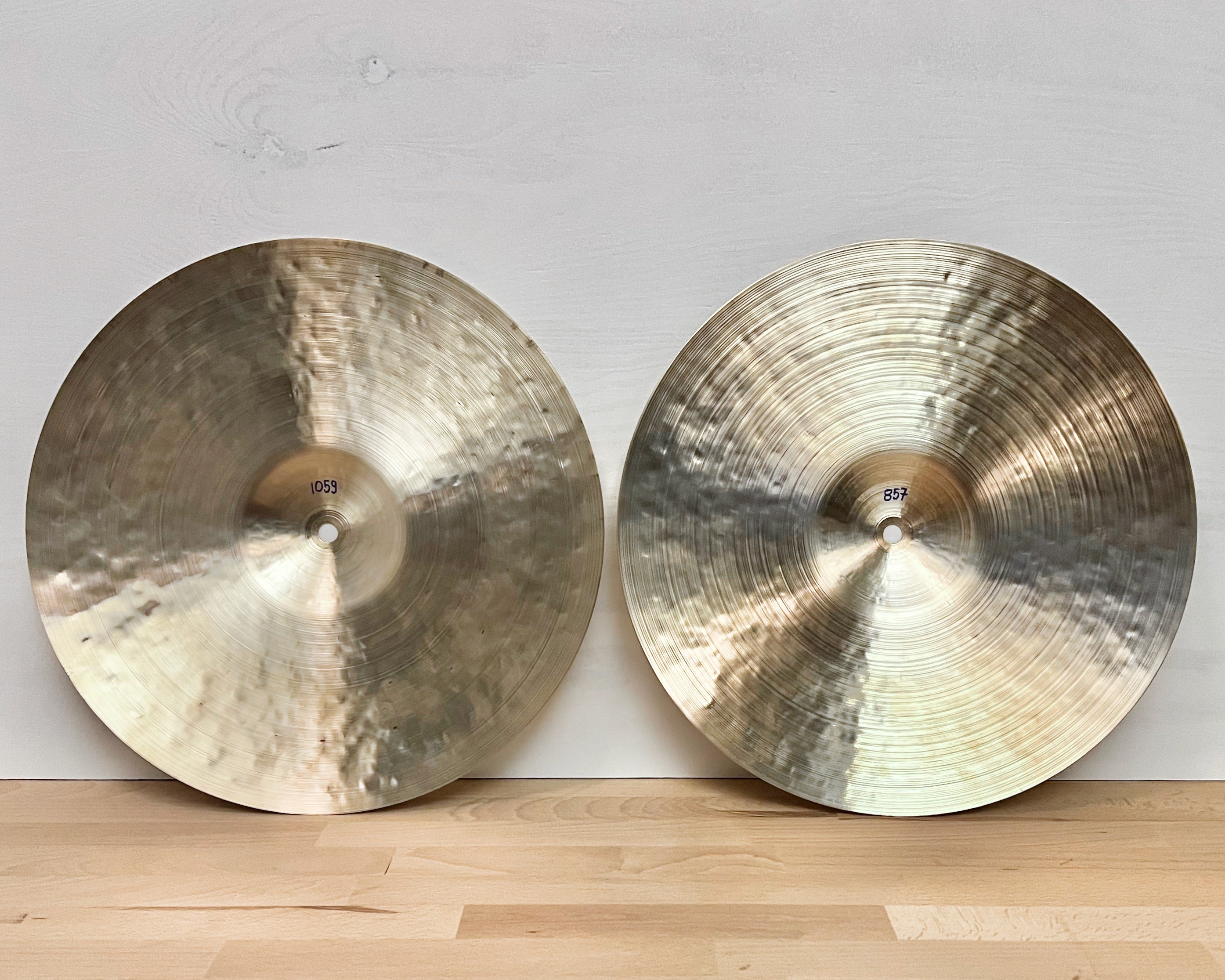 14" Hi-hats, 857 (hfb) / 1059 (hfb) grams, B20