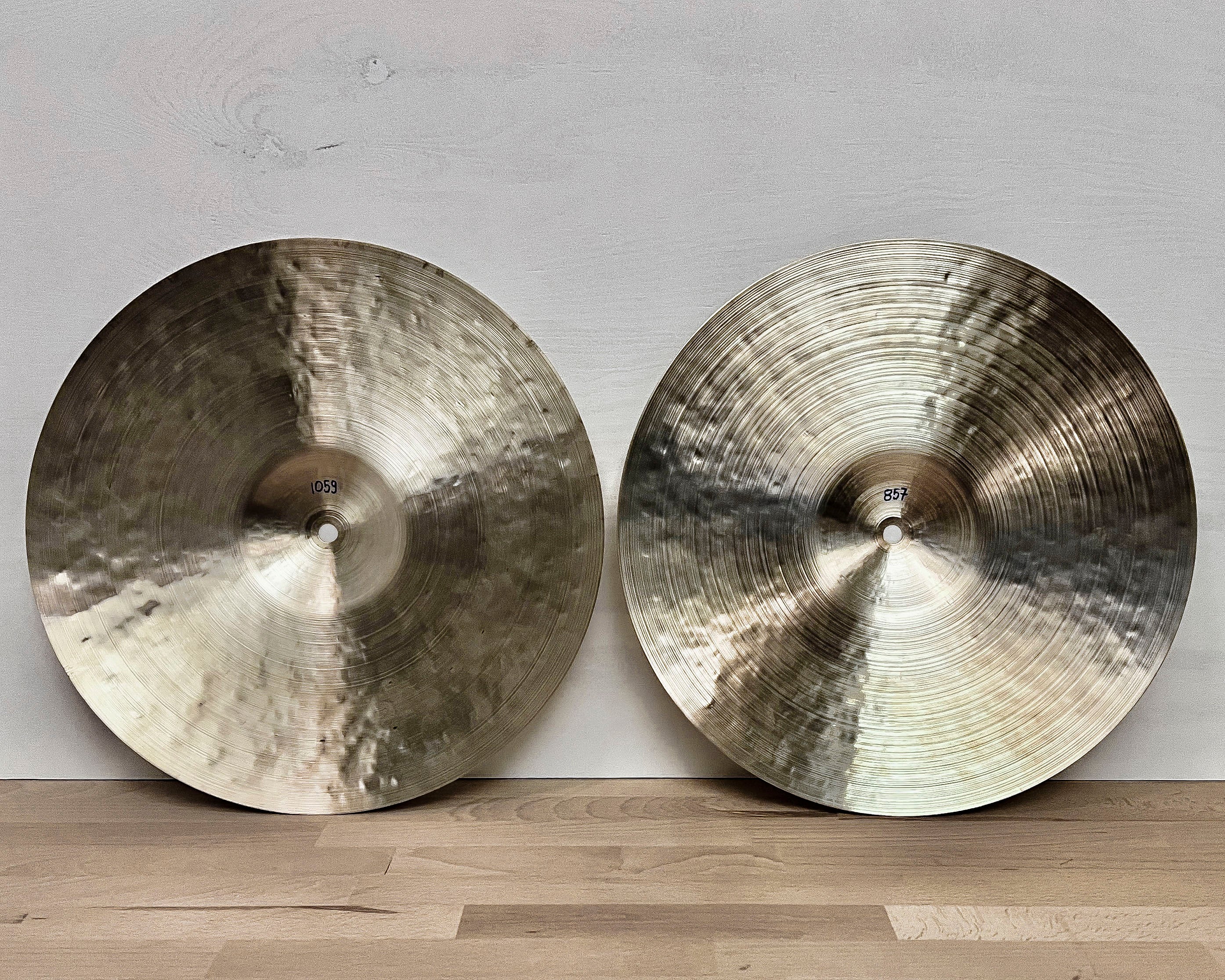 14" Hi-hats, 857 (hfb) / 1059 (hfb) grams, B20