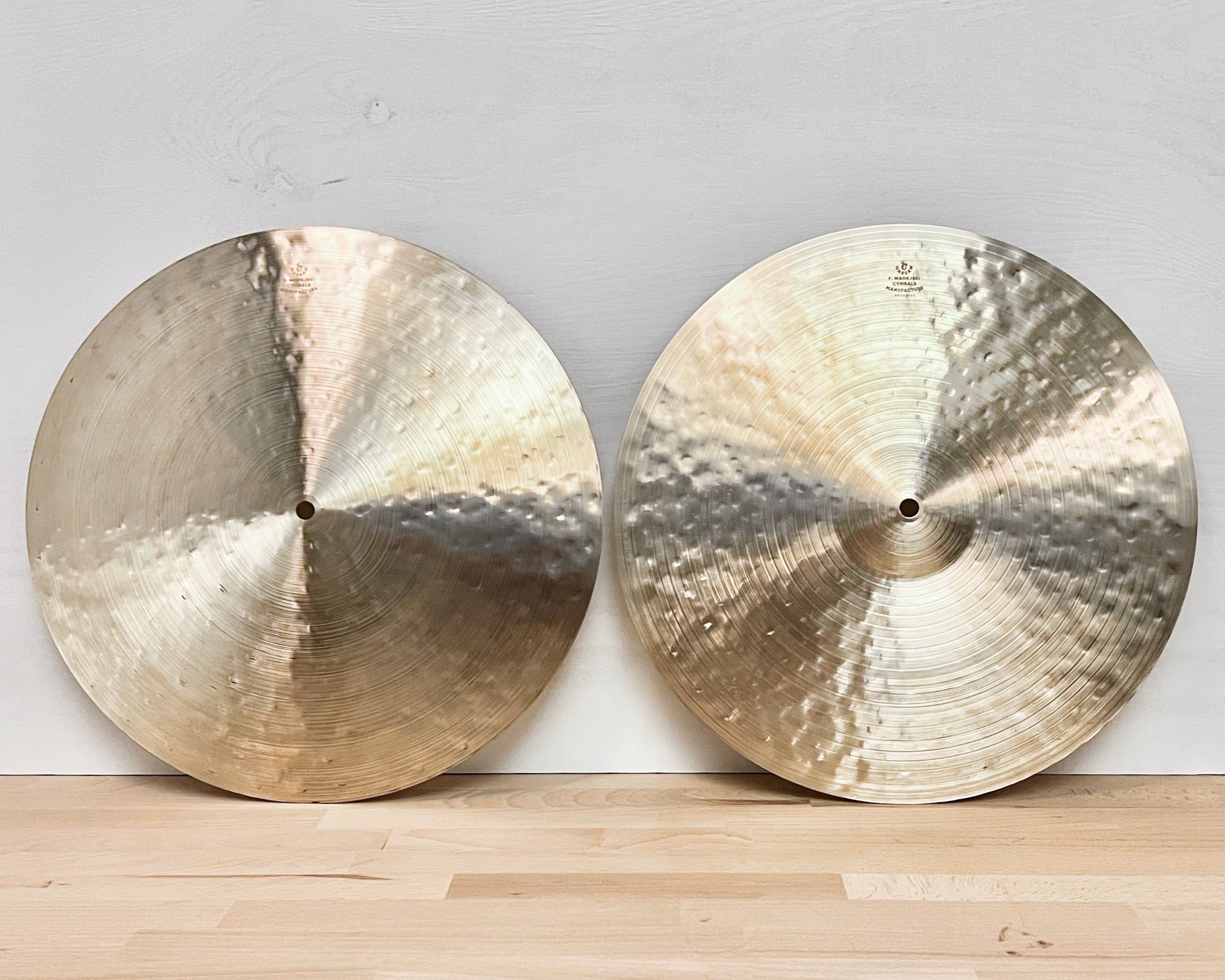 15” Hi-hats, 858 (hfb) / 1228 (Flat) grams, B20