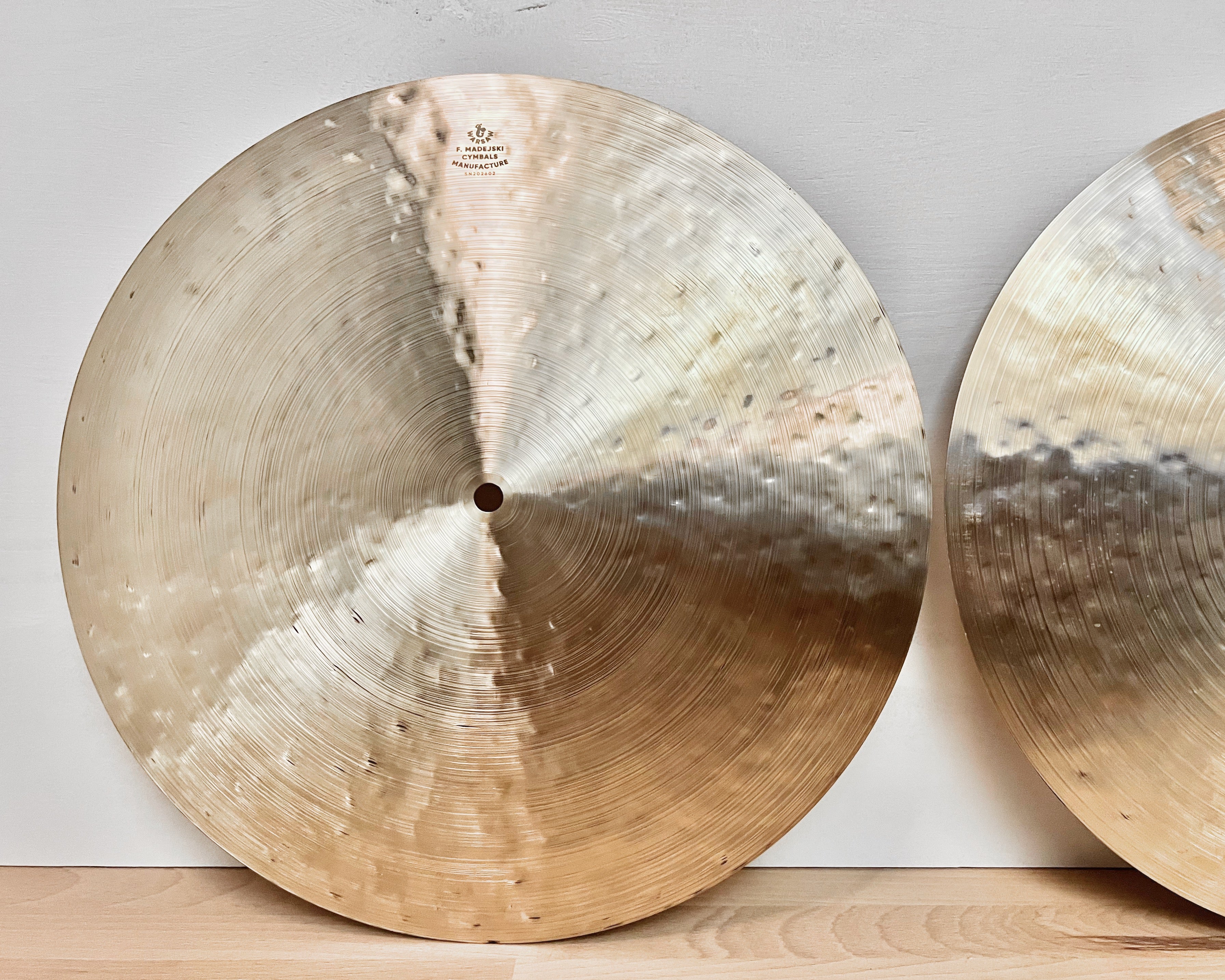 15” Hi-hats, 858 (hfb) / 1228 (Flat) grams, B20