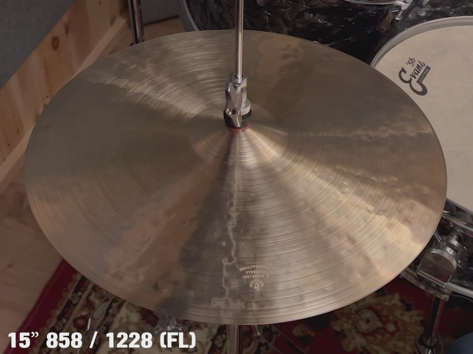 15” Hi-hats, 858 (hfb) / 1228 (Flat) grams, B20