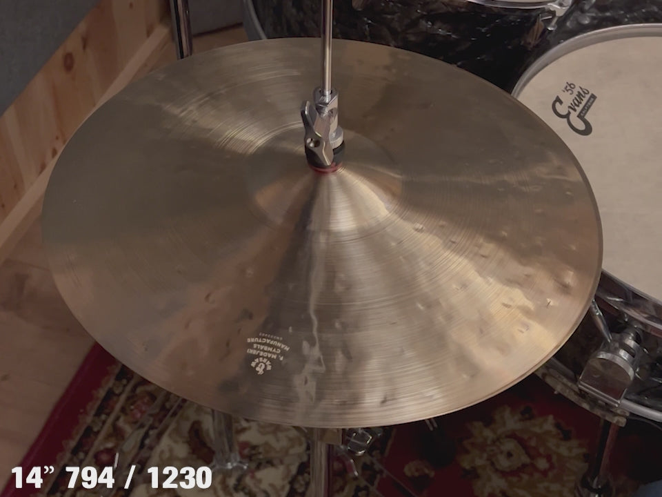 14" Hi-hats, 794 (hfb) / 1230 (hfb) grams, B20