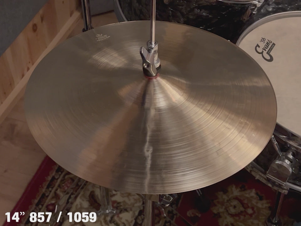14" Hi-hats, 857 (hfb) / 1059 (hfb) grams, B20
