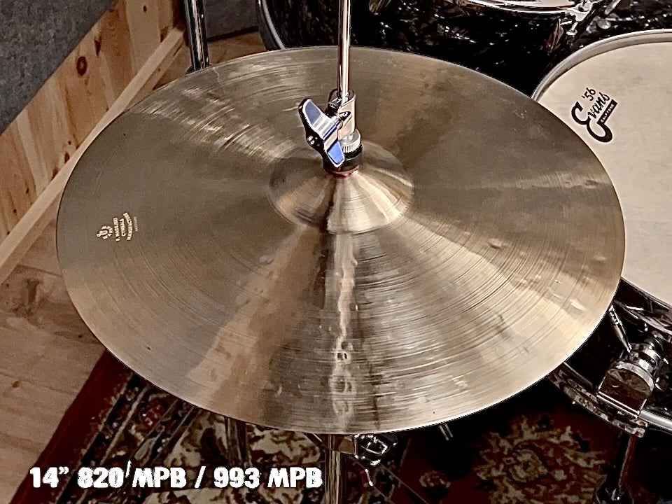 14" Hi-hats, 820 (mpb) / 993 (mpb) grams, B20