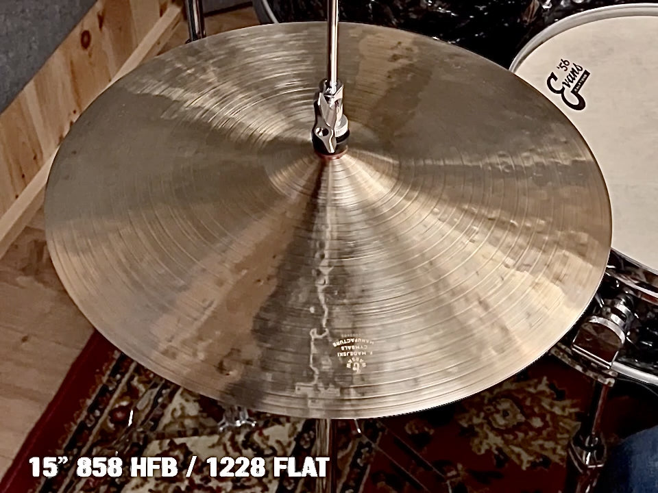 15” Hi-hats, 858 (hfb) / 1228 (Flat) grams, B20