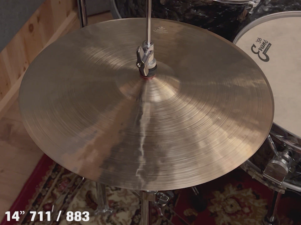 14" Hi-hats, 711 (hfb) / 883 (mpb) grams, B20